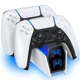 PS5 Charging Station with 2 Fast Charging Cords - DualSense Controller Charger & Docking Station - Smart Tech Shopping